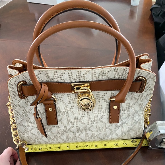 Michael Kors Handbags - Authentic Michael Kors Bag/Purse Gold with Logo Like New